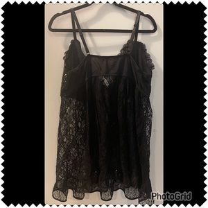 Lane Bryant Cacique Black with Sequins nightie 26/28